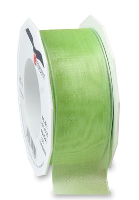 Präsent Organza Four Seasons 25-m-Rolle 40 mm neo mint mit Drahtkante