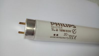 59 60 cm PHiLips Master TL-D 18w/830 2D Made in PoLand CE LeuchtStoff-Röhre = no LED