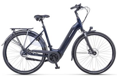 Batavus City Elektro-Fahrrad Finez Bosch Performance 500Wh 5-Gang Nabe Riemen 53 cm