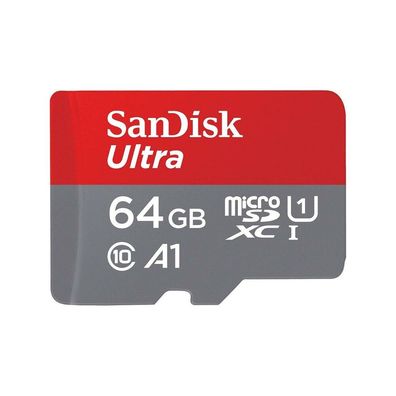 SanDisk Ultra microSDXC UHC-I Karte 64 GB inkl. Adapter Class 10