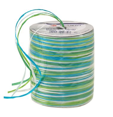 Präsent Bastband Raffia Multicolour 50-m-Spule