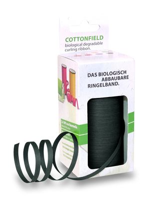 Ringelband Baumwolle Cottonfield 100-m-Spule 5 mm schwarz