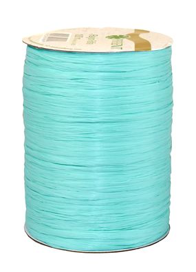 Präsent Bastband Rayon-Raffia 100-m-Spule aquamarin