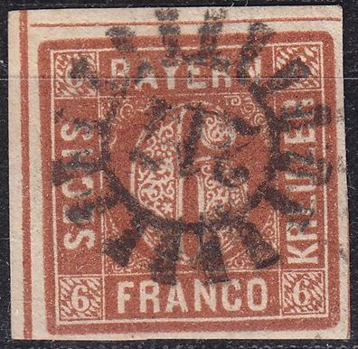 Germany Bayern Bavaria [1850] MiNr 0004 II ( O/ used ) [07]