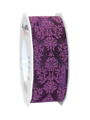 Präsent Ornament mit Draht Brixen 20-m-Rolle 40 mm violett