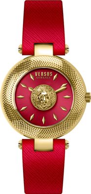 Versus by Versace VSP644020 Bricklane gold rot Leder Damen Uhr NEU