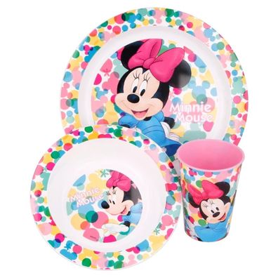 Minnie Maus Geschirr Kunststoffset für Kinder