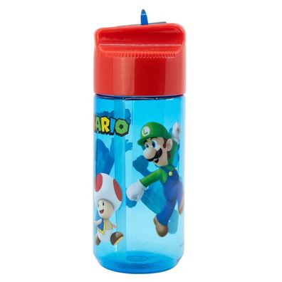 Super Mario Plastik Flasche 430 ml Trinkflasche Sportflasche
