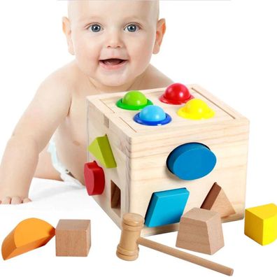 Kinder Baby Holz Puzzle Blocks Geometrie Lernspielzeug