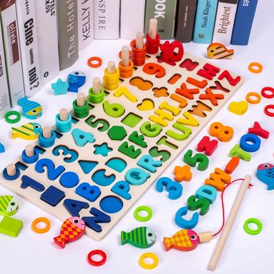 Pädagogisches Kinder Spielzeug Mathe und Buchstaben lernen Baby