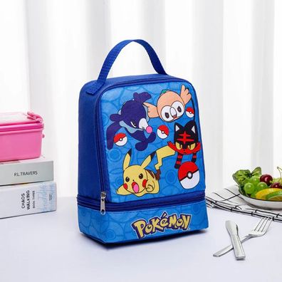 Pokemon Tasche Pikachu Flamiau Bauz Lunch-Rucksack für Essen und Getränke