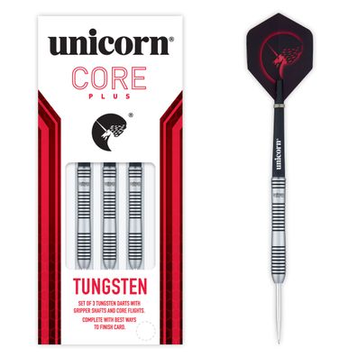 Unicorn Core Plus Tungsten Style 1 Steel Darts, 1 Satz / 24 Gr.