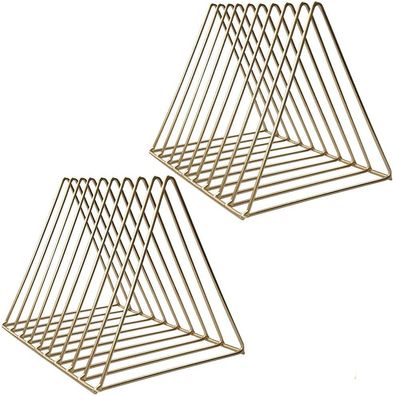 2er-Pack Triangle Desktop-Magazinhalter-Rack