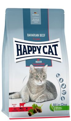 Happy Cat ?Indoor Adult Voralpen Rind - ausgewachsene Katzen und Kater - 300 g ? ...