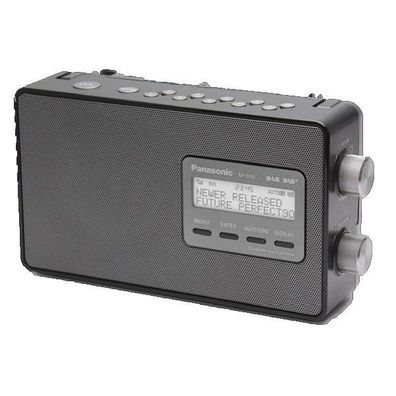 Panasonic RF-D10 Digital Radio mit Weckfunktion, Schwarz