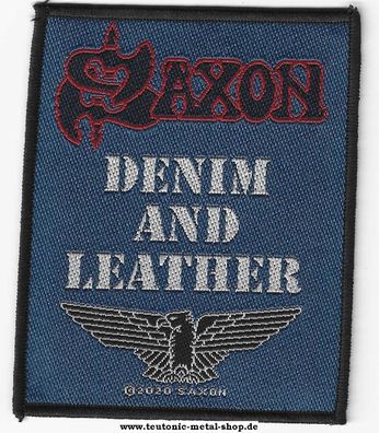 Saxon Denim & Leather Aufnäher Patch NEU & Official!