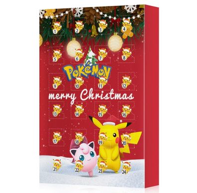 Weihnachtsspecial: Pokemon Adventskalender mit 24 Figuren + + +