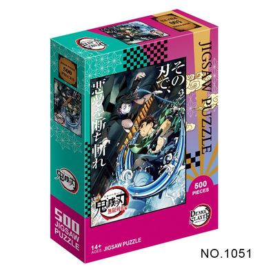 Kinder Jigsaw Puzzle Anime Demon Slayer 500 Teile Puzzle Brettspiele Geschenk