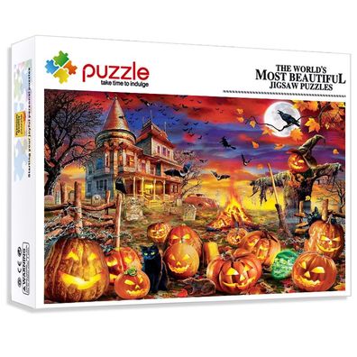 1000Teile Spiel Halloween Night Escape Puzzle Brettspiele Jigsaw Kinder Geschenk