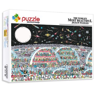 Kreativer Cartoon Figure 1000 Teile Puzzle Kinder Brettspiele Jigsaw Geschenk