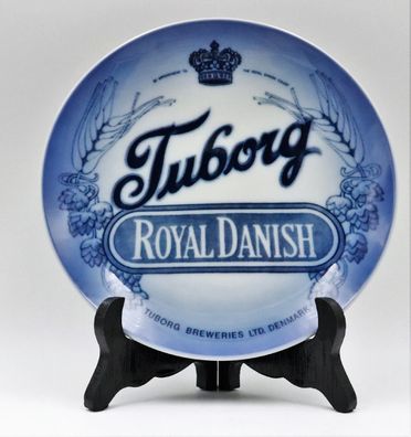 RAR Royal Copenhagen Tuborg Brauereiteller - Blaumalerei Sammelteller TOP! 2#Z3