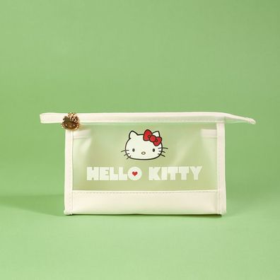 Cute Hello Kitty Makeup Tasche Waschtasche Halbtransparent Kosmetiktasche