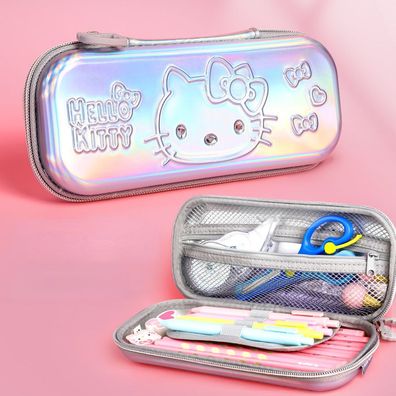 3D Hello Kitty Druck Einlagiges Mäppchen Kitty White Schreibwaren Pencil Case