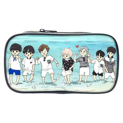 BTS Druck Mäppchen J-Hope JiMin Einlagige Schreibwaren RM Stiftebox Pencil Case