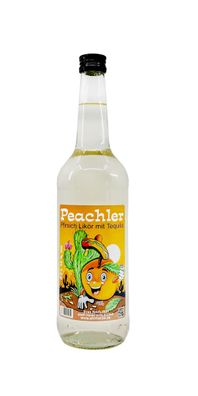 Peachler Pfirsich-Tequila-Likör 18%vol. 0,7l
