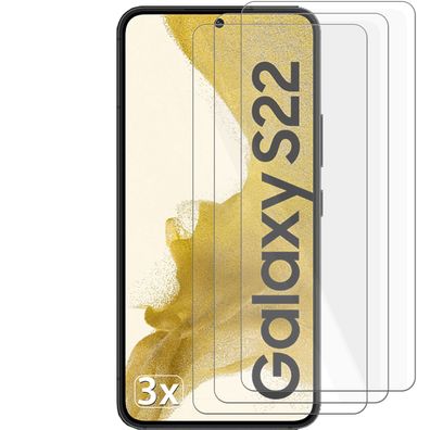 3er Pack Galaxy Galaxy S22 Panzerglas Panzerfolie Schutzglasfolie Displayschutzgl...