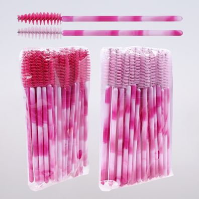 Wimpernverlängerung Wimpernbürste Wimpernbürstchen Mascara Bürste Pink Set