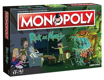 Monopoly Rick and Morty Edition Brettspiel Gesellschaftsspiel Spiel deutsch