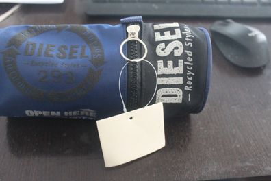 Diesel Mäppchen; Pencil Case, dunkelblau; mit Reißverschluß