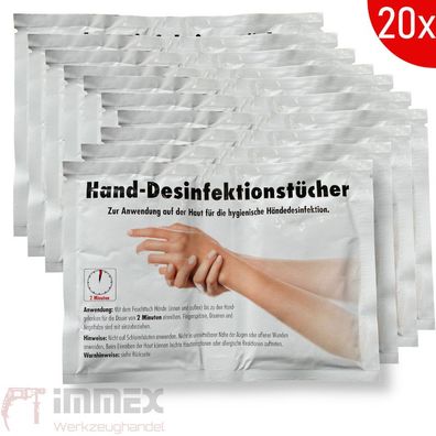 SONAX Hand-Desinfektionstücher 20x