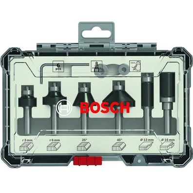 Bosch Fräser-Set 6-teilig 8mm Schaft 2607017469