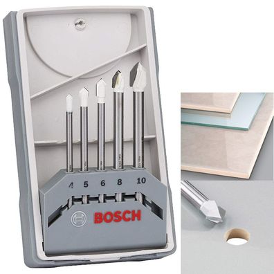 Bosch CYL-9 Ceramic Fliesenbohrer-Sets 5-teilig 4-10mm