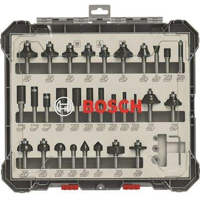 Bosch Fräser-Set 30-teilig 8mm Schaft 2607017475