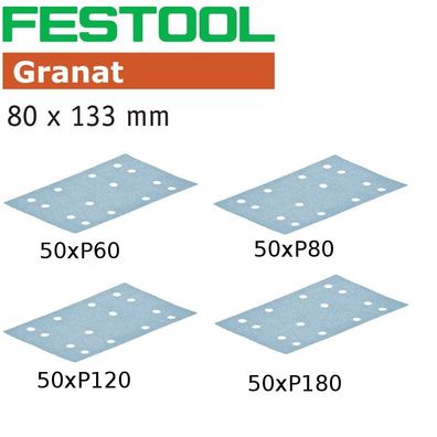 Festool Schleifscheiben Schleifpapier Sander Granat 50x 100x P60 P80 P120 P180