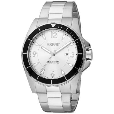 Esprit Uhr ES1G322M0055 Herren Armbanduhr Silber