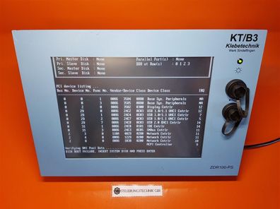 Kontron KT/ B3 Industrie Operator Panel Typ: ZDR100-PS-XP