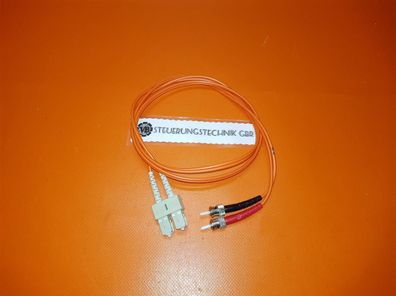 Glasfaser Optical Cable 50/125µm 1.0 m ST/ KH-SC Patchkabel LWL