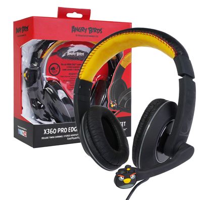 Angry Birds Gaming Headset Stereo Kopfhörer 3,5mm 2,5mm für XBOX 360 Game + Chat