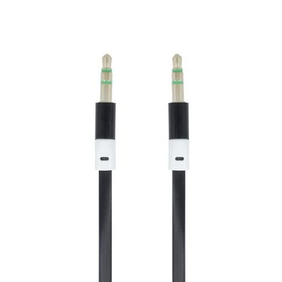 1m Aux Kabel 3.5 mm Klinke für Lautsprecher Android Handy Tablet PC Anlage Schwarz