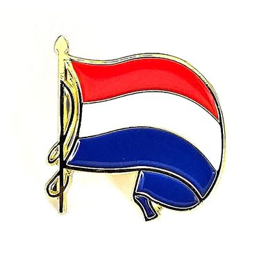 Wehende Niederlande Fahne Nederland Vlag Amsterdam Edel Pin Anstecker 0989