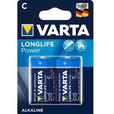 Varta Batterien Longlife POWER Baby/ C 2er Pack