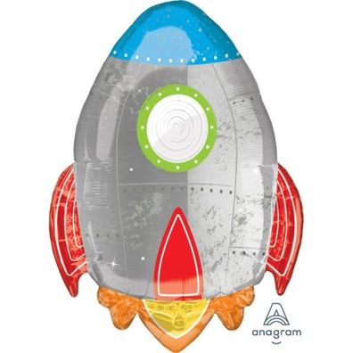 Amscan Folienballon - Rakete Super Shape