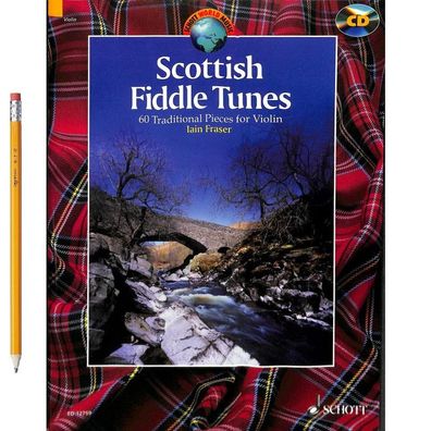 Scottish Fiddle Tunes (World Music) - Noten für Violine + Bleistift