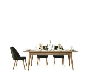 Esstisch Tisch Gruppe Esszimmer Wohnzimmer Garnitur Holz Design Tische Neu