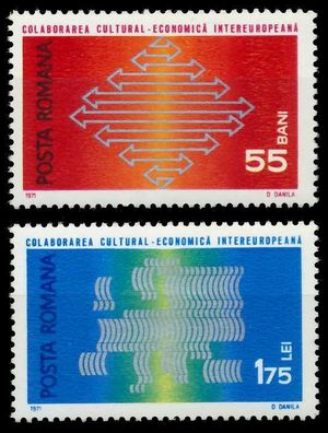 Rumänien 1971 Nr 2833-2834 postfrisch S216D42