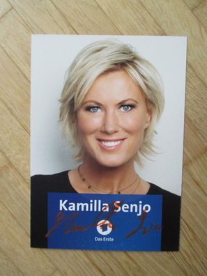 MDR Brisant Fernsehmoderatorin Kamilla Senjo - handsigniertes Autogramm!